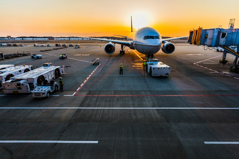 Tokyo Haneda Airport at night